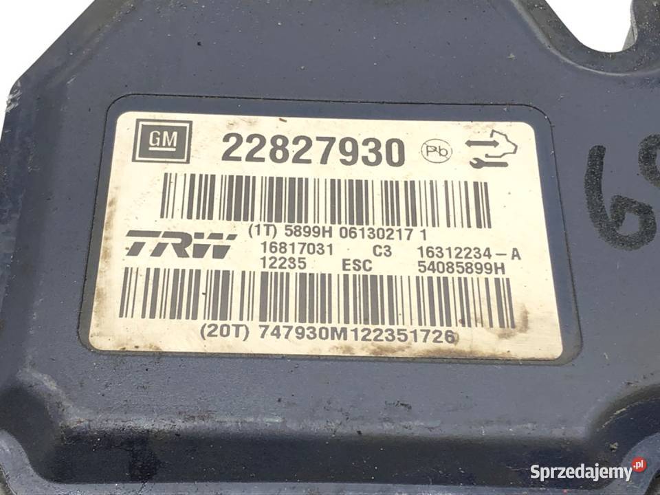 POMPA ABS OPEL INSIGNIA A 22827930 20 131 0817