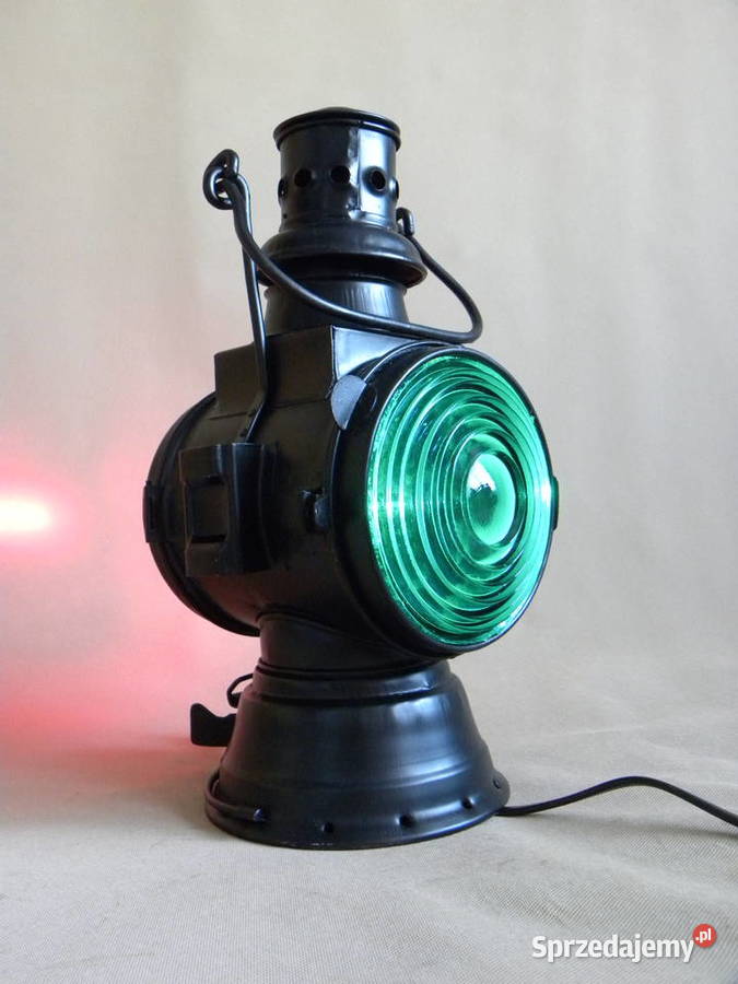 Kolekcjonerska lampa naftowa kolejowa semaforowa Legnica
