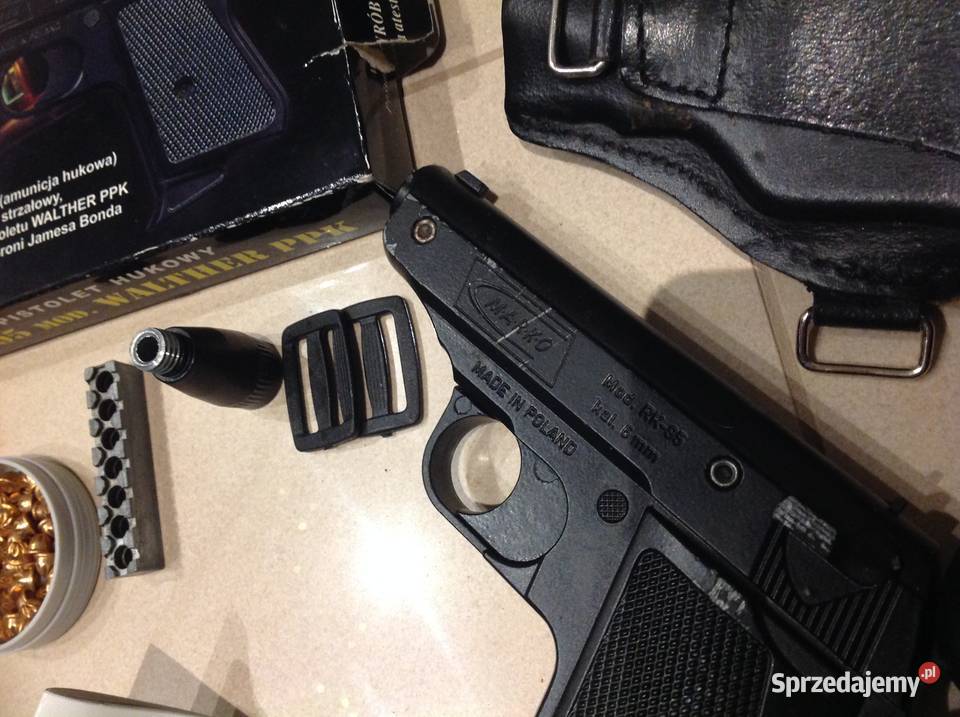 Pistolet Hukowy Replika Pistoletu WALTHER PPK Nowa Sól