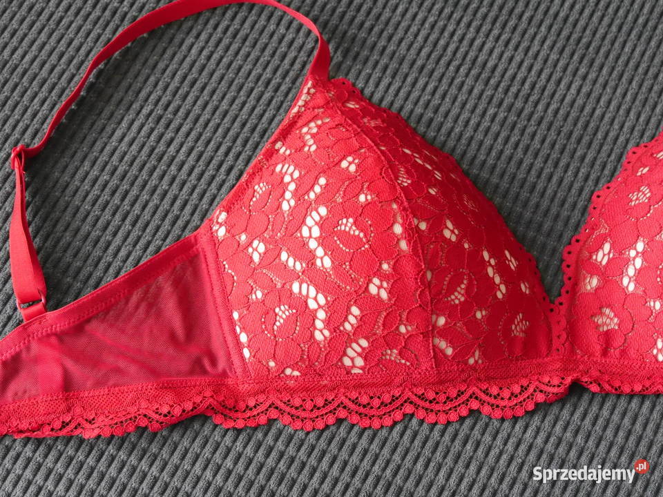 HM piękny biustonosz koronka 75D H&M Wrocław