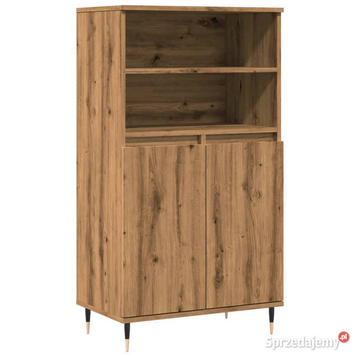 Wysoka szafka brązowy dąb 60x36x110 WM857459 Warszawa