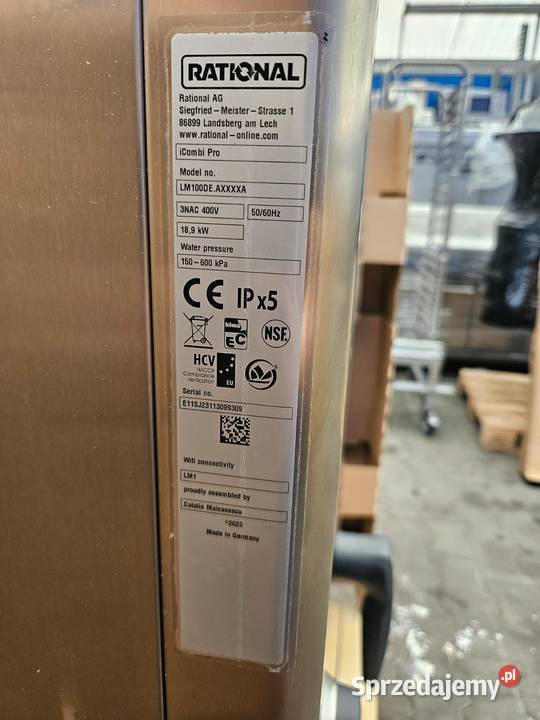 Nowy piec konwekcyjnoparowy Rational iCombi Pro Krotoszyn sprzedam