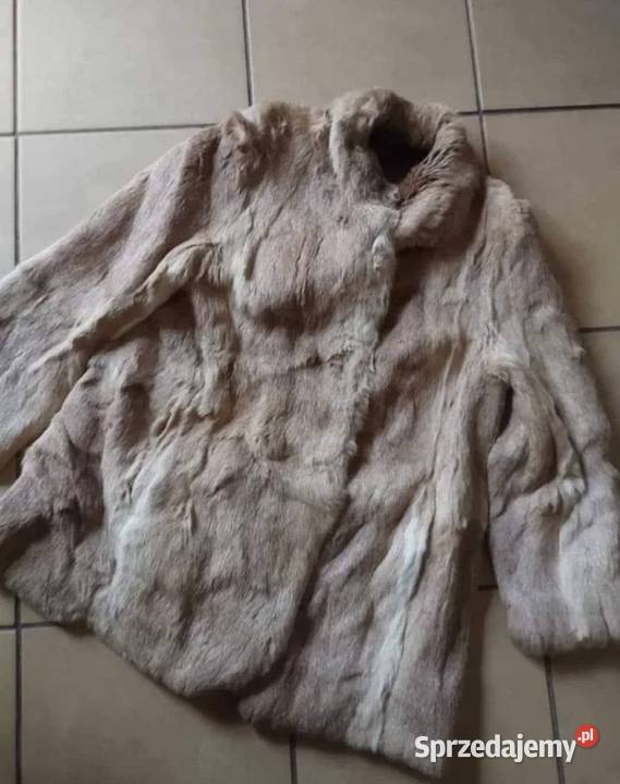 Ca futro naturalne z królika biszkoptowe Gliwice sprzedam