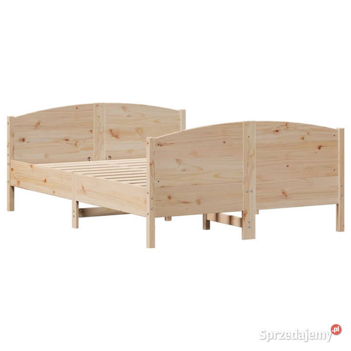 Rama łóżka bez materaca lite drewno sosnowe 74cm Warszawa sprzedam