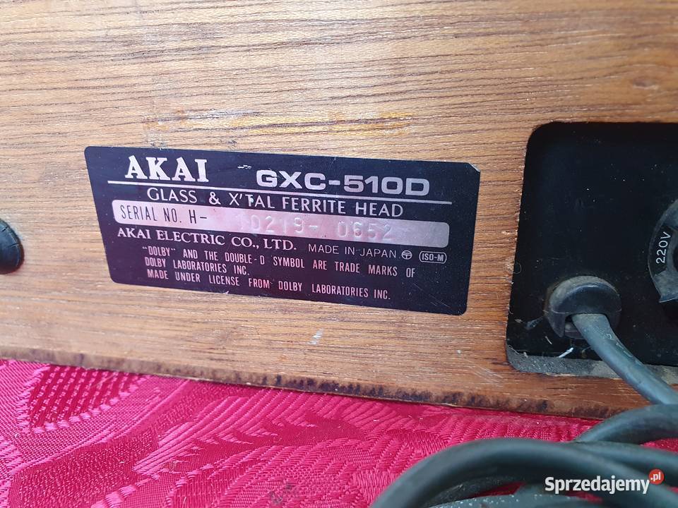 Stary zabytkowy deck magnetofon AKAI gxc510d Magnetofony pomorskie Kępice
