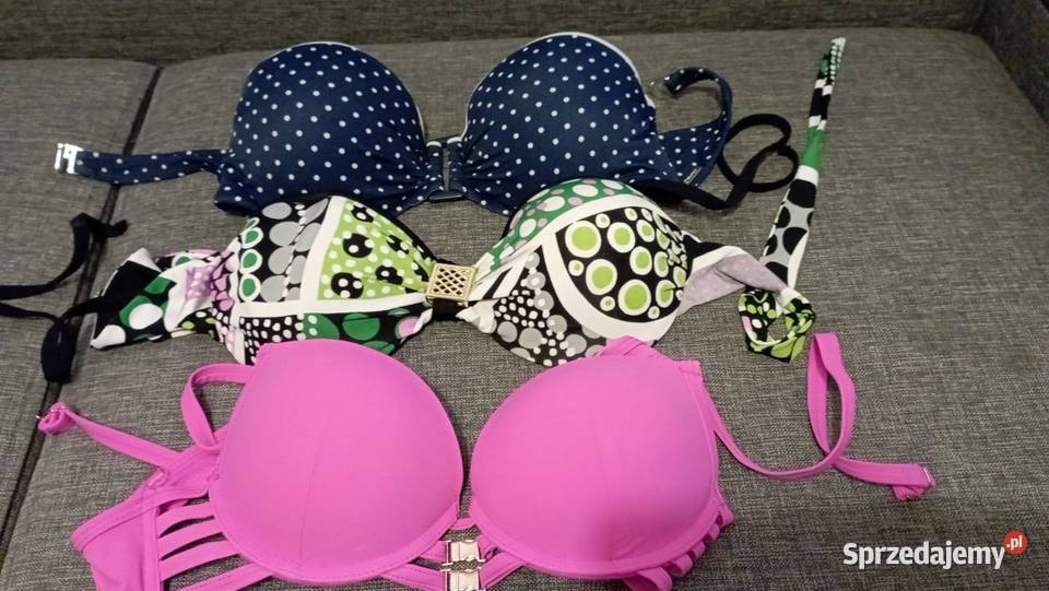 Zestaw 3 biustonoszy bikini rozmiar 70A70B mazowieckie