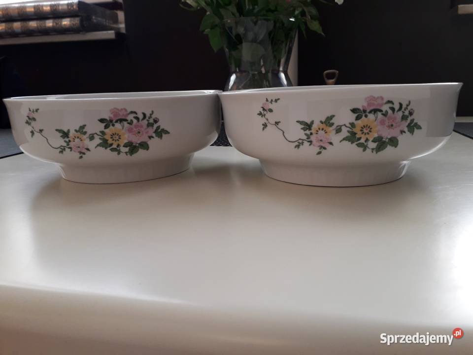 Porcelanowa misasalatera Henneberg Porzellan Porcelana i szkło