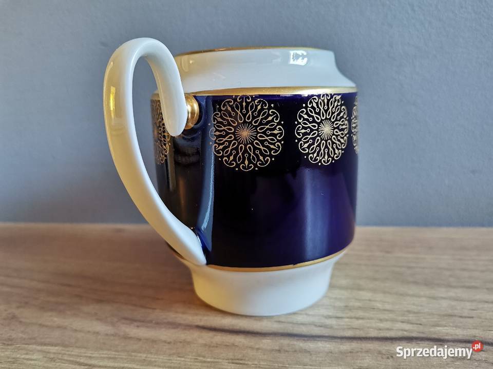 Stary kobaltowy mlecznik porcelana Weimar Katowice