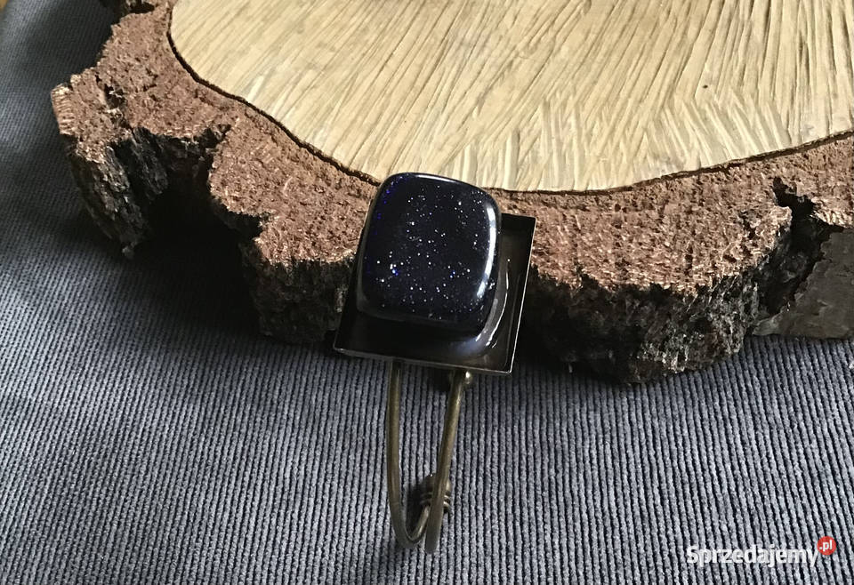 Otwarta bransoletka z dużym kamieniem mazowieckie Warszawa