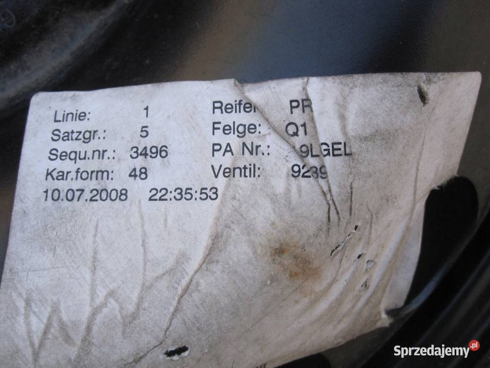 OPEL VECTRA C ASTRA H koło dojazdowe 1157016 92M