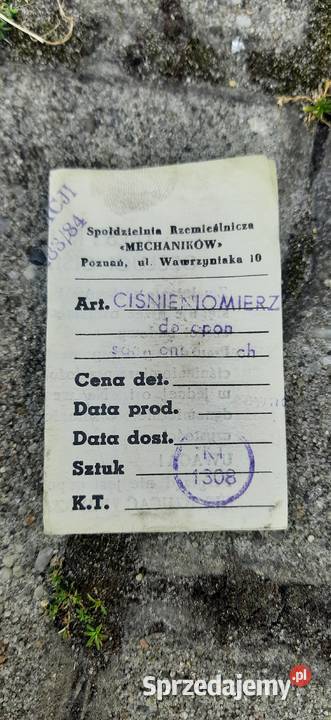 Ciśnieniomierz do opon z PRL antyk kolekcjonera Pozostałe Gliwice sprzedam