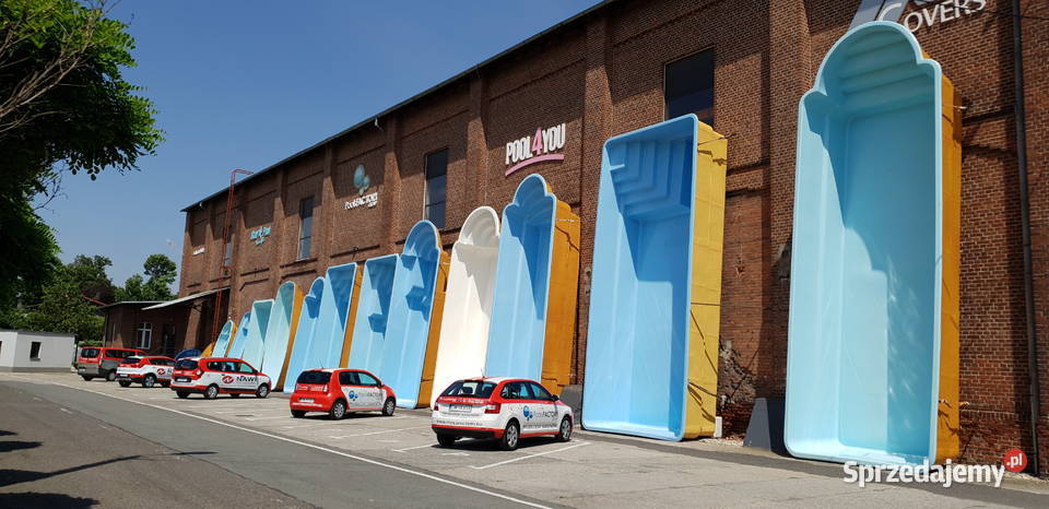 Basen ogrodowy z laminatu wkopywany gotowy 7x32 Baseny i oczka wodne Gliwice sprzedam