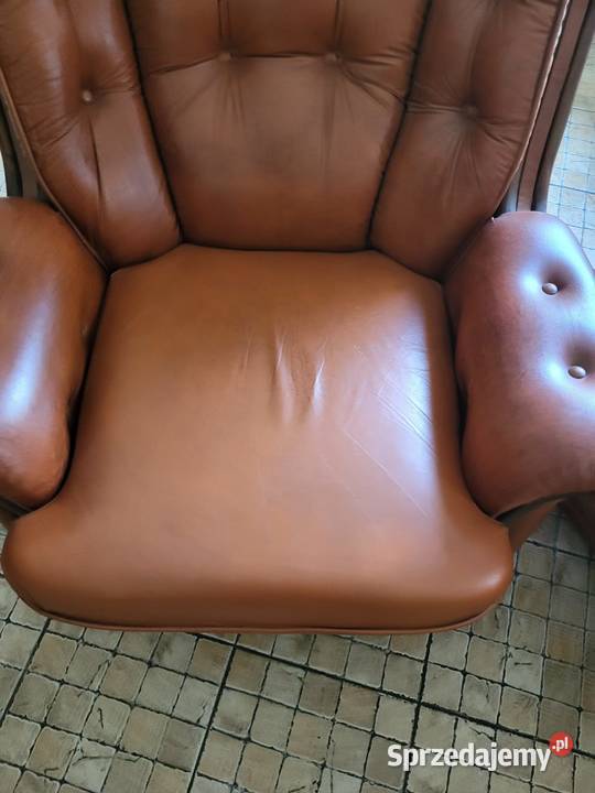 Wypoczynek skórzany kanapa 3 osobowa z dwoma Rybnik