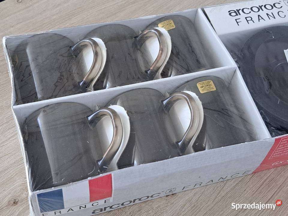 Stare kubki Arcoroc France dymione podstawki Radom