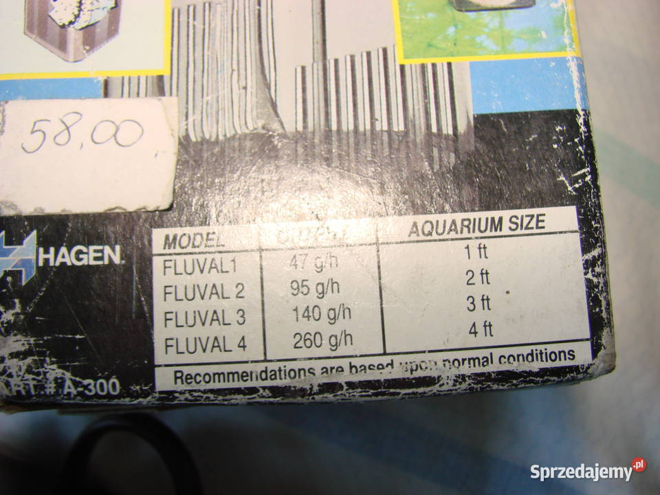 Fluval 1 filtr wewnętrzny do akwarium Pruszcz Gdański sprzedam