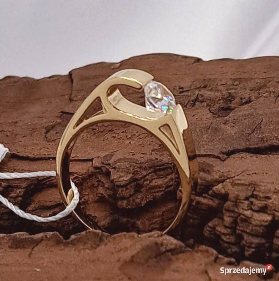 Pierścionek r11 Złoty pr585 Modern Z673