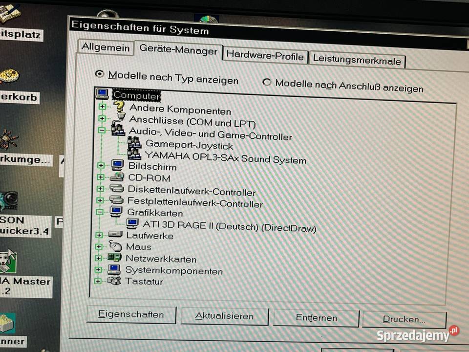 Zabytkowy komputer PC Lifetec Pentium MMX 166MHz Brzana