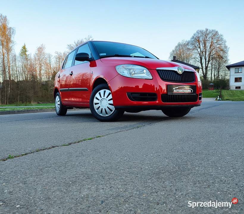 Ładna nie zgnita Skoda Fabia 12 benzyna 2009 186 czerwony Fabia Domaradz