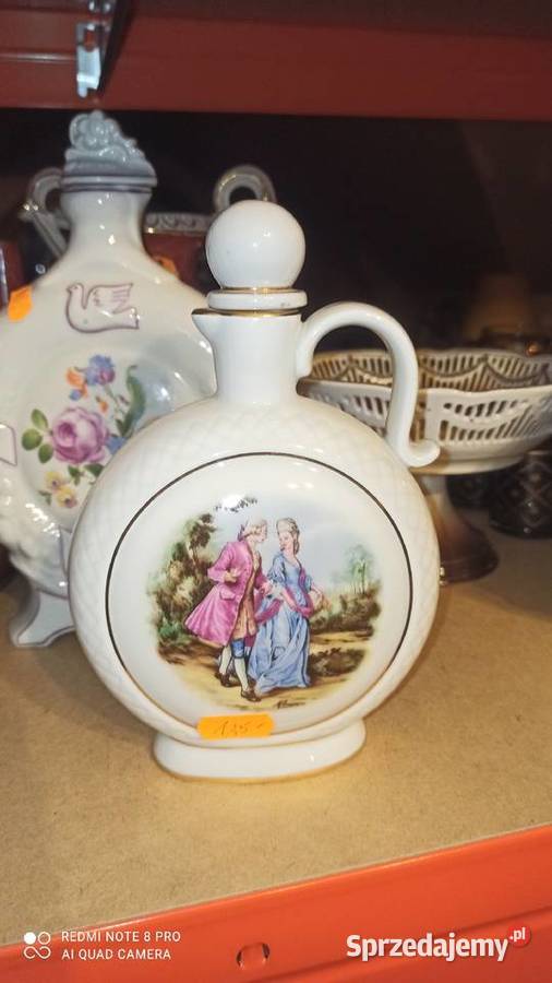 Porcelanowa karafka Freiserger VEB Porzellan Gdańsk