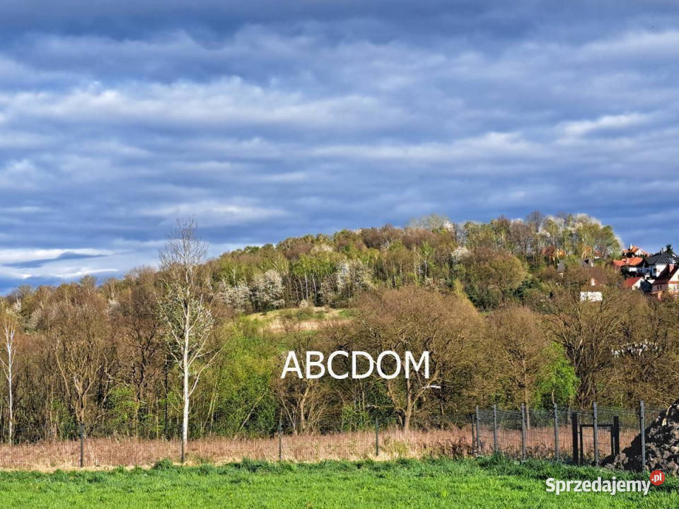 Mogilany piękna działka 13 ar z widokiem na las gaz sprzedam