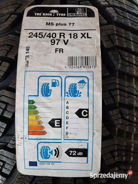 2x Opona nieużywana zimowa 24540R18 UNIROYAL 319 Motoryzacja Zaścianki