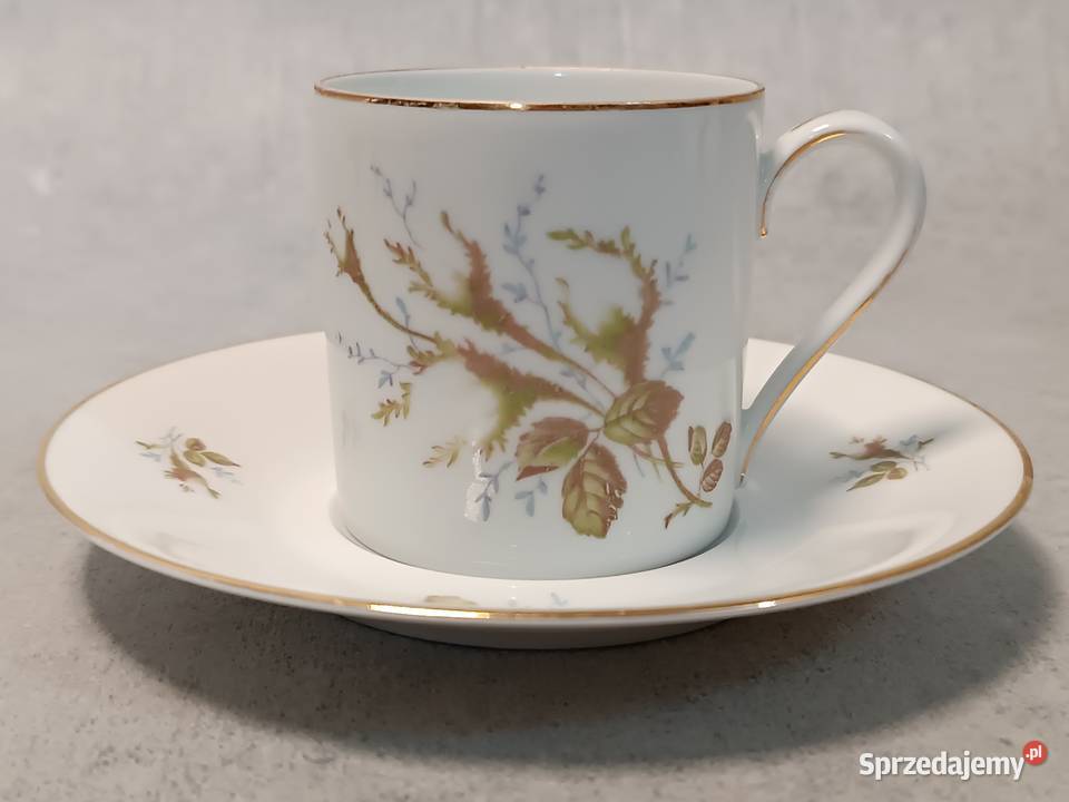 Rosenthal Filiżanka Śniadaniówka Duet Róże Moss Porcelana i szkło Augustów