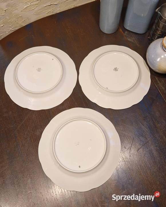 Zestaw 13 TALERZY ĆMIELÓWdekor niebieski Lublin