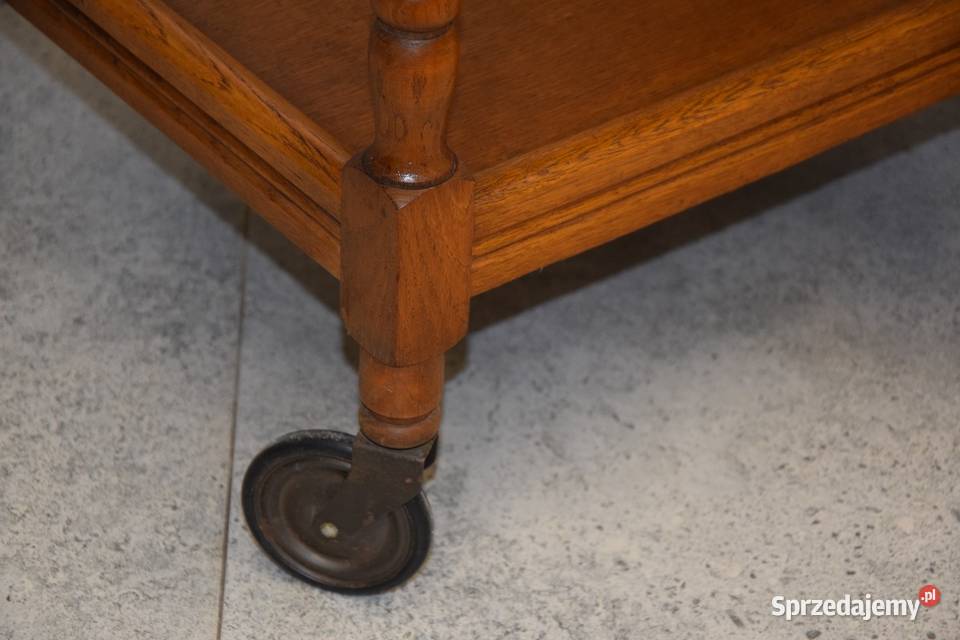 barek stolik dębowy na kółkach super stan Stoliki kawowe i ławy Olsztyn