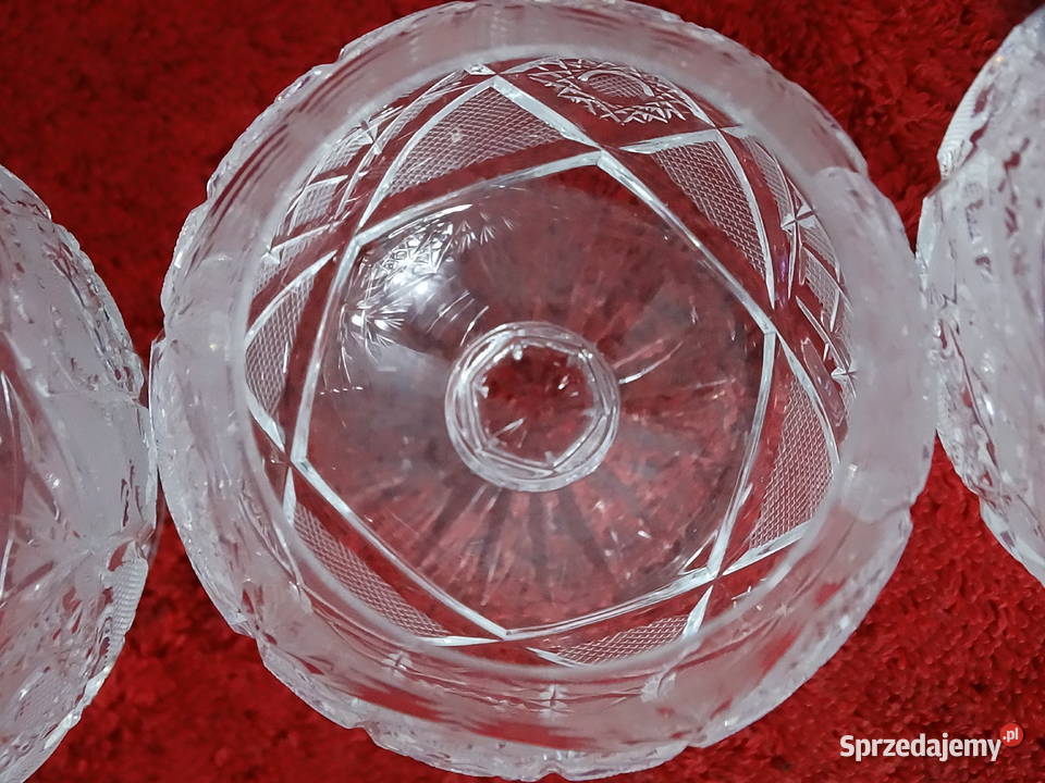 Kryształowe kieliszki do koniakubrandy Komplet Biłgoraj sprzedam