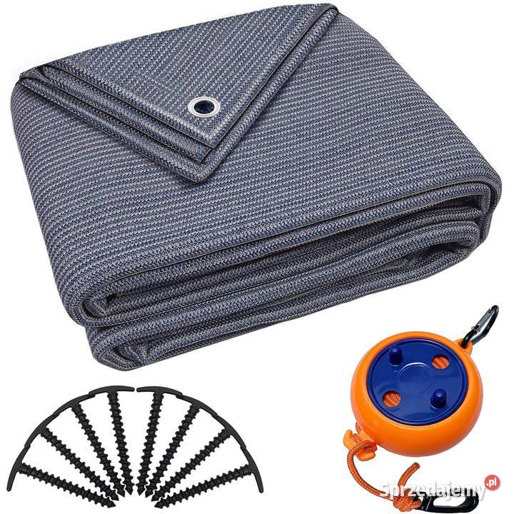 Dywan namiotowy szary do kampera 250x600 Skating