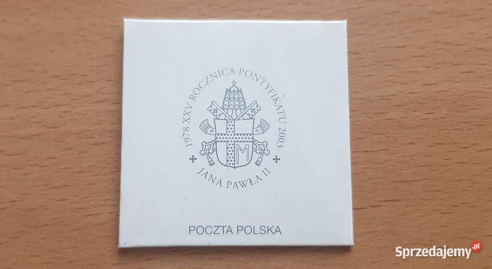 Znaczek srebrny 25 rocznica pontyfikatu Jana lubuskie sprzedam