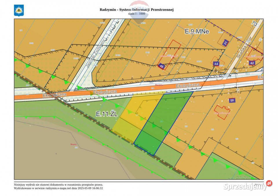 Duża piekna działka Puszczy Słupeckiej Sieraków sprzedam
