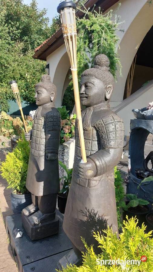 Strażnik z terakoty SAMURAI do ogrodu 160 Rzeźby i figury Ogród Wrocław