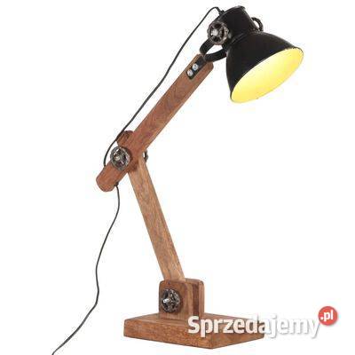 Industrialna lampa stołowa czarna okrągła Warszawa