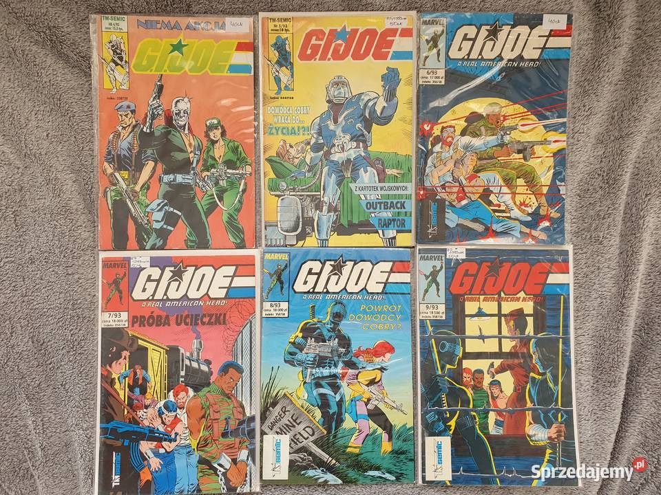 GI Joe zestaw 20 komiksów wyd TMSemic lata 90te Gdynia