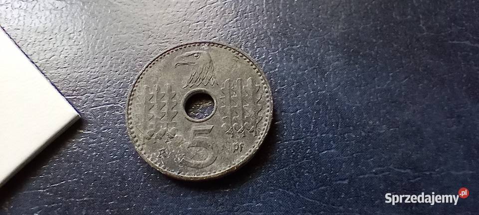 Stare monety 5 reichsfenig 1940 A Niemcy Numizmatyka Lesko