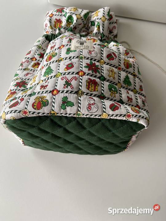 Woreczek z pikowanej bawełny Rękodzieło Gdynia