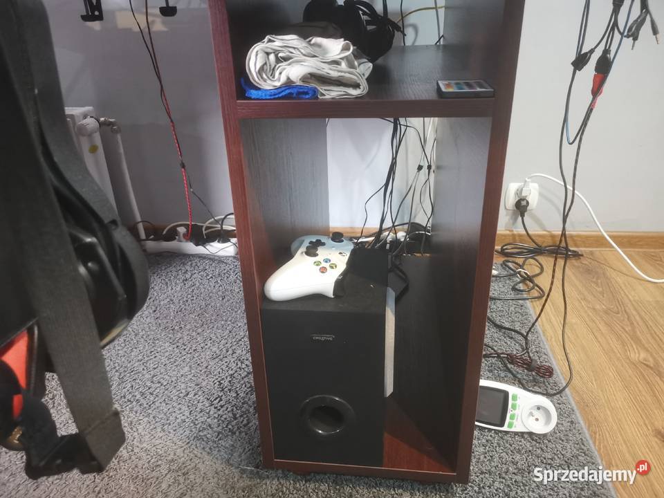 Biurko gamingowe Led pilot 180x81x76 grubość x2 Inczew