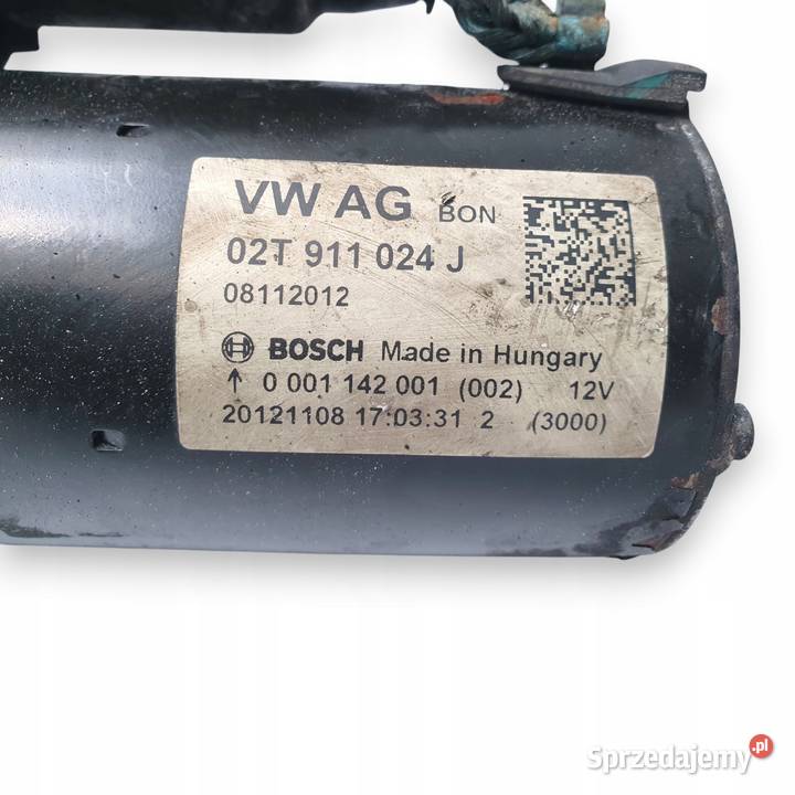 ROZRUSZNIK Audi A1 Volkswagen Golf VI Skoda osobowe Układ elektryczny silnika Chełm sprzedam