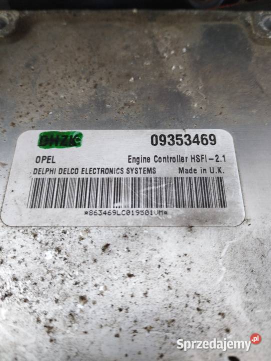 sterownik silnika opel corsa c DHZK 09353469 śląskie Sosnowiec