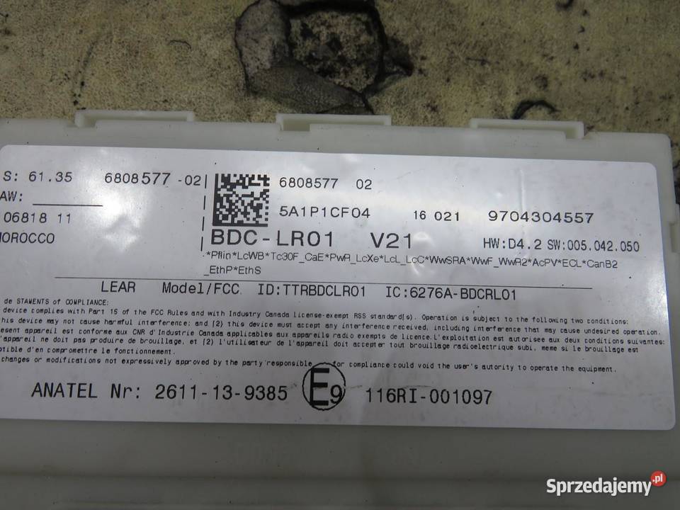 MODUŁ STEROWNIK BCM MINI F55 F56 15 B 6808577 Układ elektryczny, zapłon