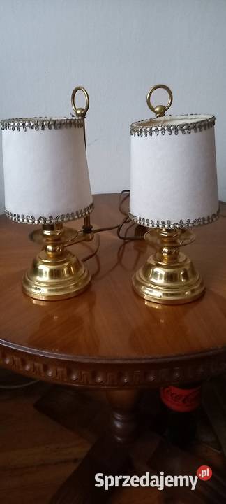 Para lampek nocnych z mosiądzu łódzkie Skierniewice
