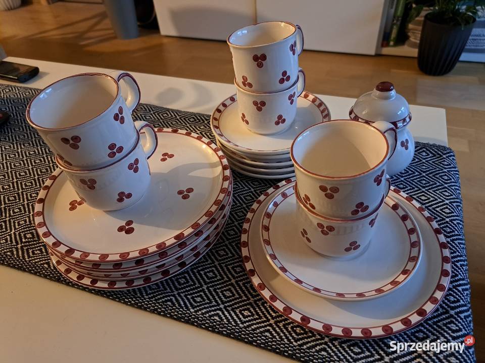 Serwis kawowy Elster Keramik Maissner Land 19 Porcelana i szkło Opole