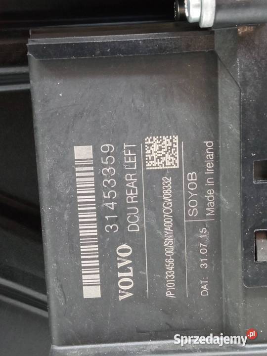 MECHANIZM SZYBY LEWY TYŁ 31349764 31453359 Volvo