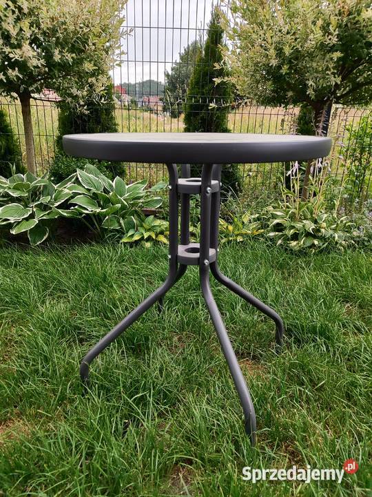 Okrągły stolik kawowy do ogrodu tarasu w stanie 70cm