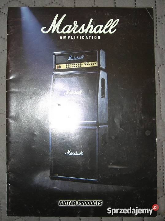 Marshall Amps 1998 Guitar Products Catalog Gitary i akcesoria
