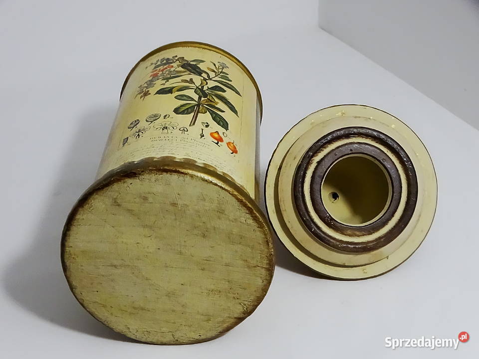 Zabytkowy pojemnik aptekarski z ilustracją lubelskie sprzedam