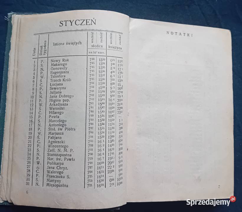 Kalendarz myśliwski na 1932 r Polski Związek Koźminek