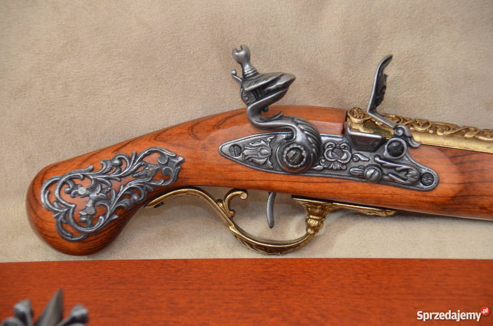 Replika broni brytyski pistolet skałkowy XVIIIw Militaria wielkopolskie Środa Wielkopolska sprzedam