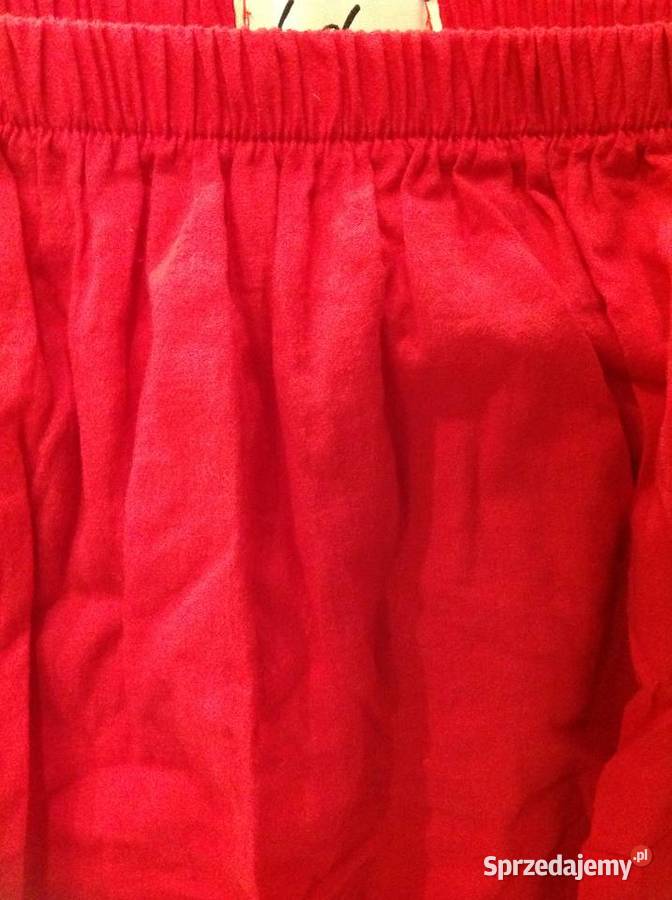 Spódnica Letnia Damska S Czerwona j Nowa